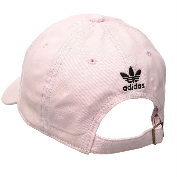 adidas Originals Women's Relaxed Plus Adjustable Strapback Pink Cotton Cap Hat - Picture 2 of 10